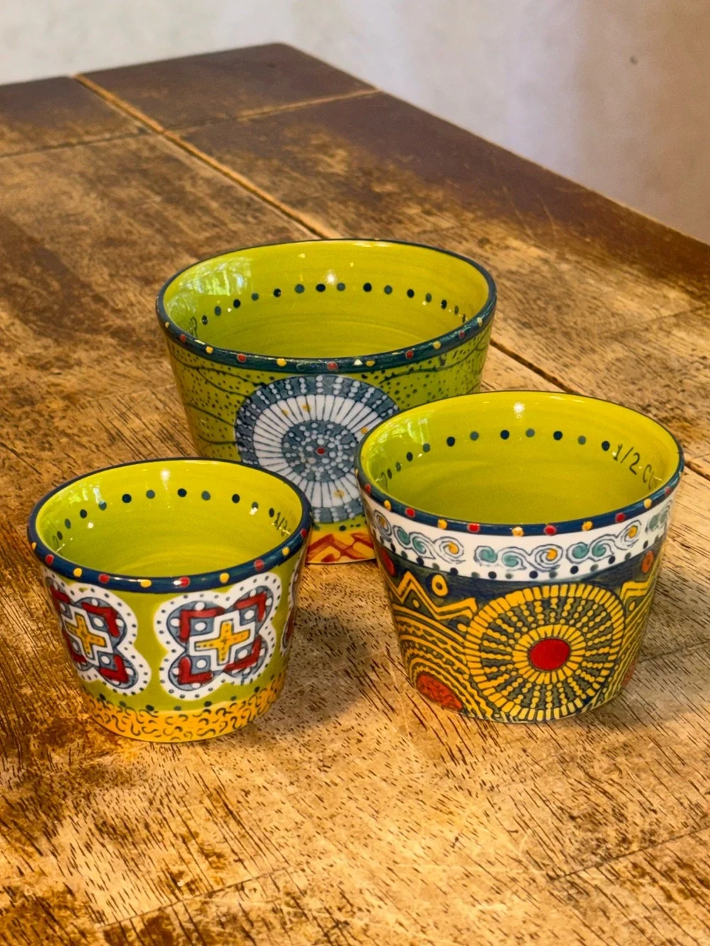 Anthropologie 3pc measuring cup set